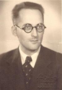 Otec Kurt Baran, portrét, Praha 1938