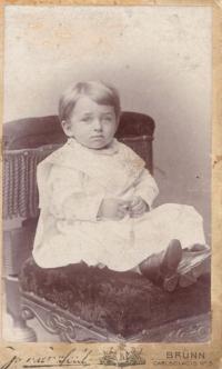Otec Kurt Baran, Brno asi 1901