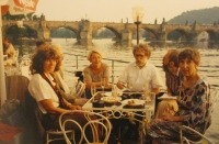 With Jennifer Simons, Jana Pešková, Ivan Havel and Marketa Goetz-Stankiewicz, 1990s 