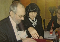 Celebration of an honorary doctorate, with Jana Máchalová, 2008 
