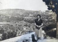 Marie Feuersteinová on trip in Galilee