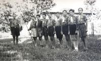 Scouts from Tchelet Lavan. 1930s