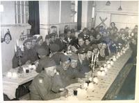 Seder in England. HR sixth from left, 1944