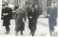 British diplomats visiting the Jewish community in Prague 1945-1946