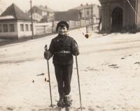 Skiing in Trutnov, 1933