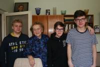 Stanislava Kučerová with students from ZŠ Masarykova Zemědělská