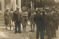 Pieta k vypálení Českého Malína  v Novém Malíně v roce 1947