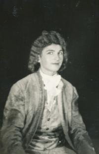 Jindřich acting in a play
