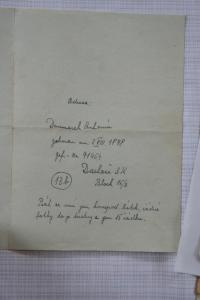 Letter to his father to Dachau