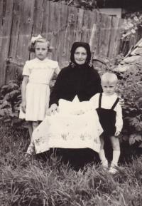 1955 - mother-in-law Jenovefy, who took care of the kids