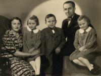 Little Augustin with his family
