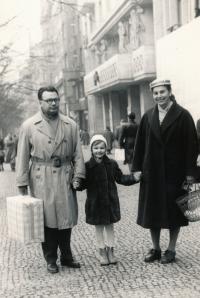 with parents 1959