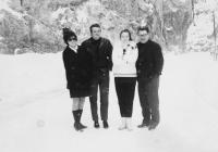 sister eva and her husband, Zuzana and her father 1968