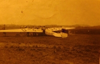 Letadlo Kranich s nímž dělal Pavel Höchsmann pilotní zkoušku v Kopřivnici
