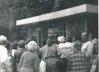 1981 - the queue for cigarettes Poland