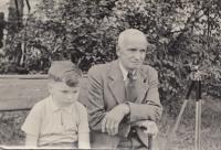  20/5000 with grandfather, around 1955