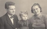 with parents 1948