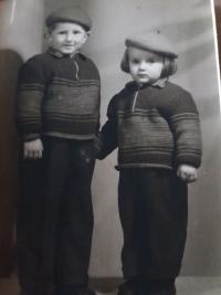 1953 Jaroslav with his sister Dagmar