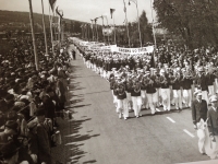 May Day parade in 1937 in Zlín