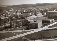 Pohled na školní čtvrť ve Zlíně, 1935