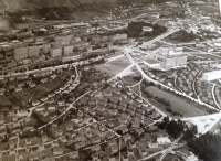 Letecký pohled na Zlín v roce 1935