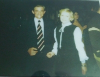 Her husband Miroslav Kotlaba (on the left) 
