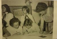 Dětský domov - Jarka se čtenářským kroužkem v Rožnově p. R. - 1966