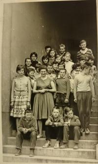 Elementary school Vidče near Rožnov pod Radhoštěm - 1960