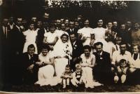 Family portrait from mr. Budac wedding ceremony