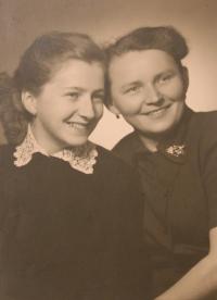 Markéta with Mother - May 1956
