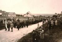 legionary march in Slivenec - 1947