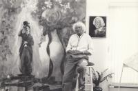 Father in his studio