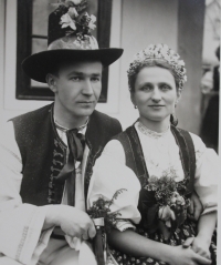 Hana Pardubová with her husband Jiří Parduba, a member of the Moravian Resistance