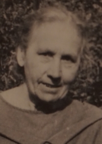 Maminka pamětníka Božena Možná, roz. Nevěřilová (1906-1990).