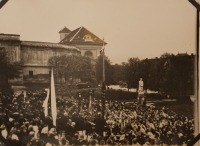 The visit of T. G. Masaryk in Slavkov in 1935.