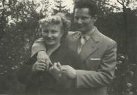 Rostislav Čapek with his wife