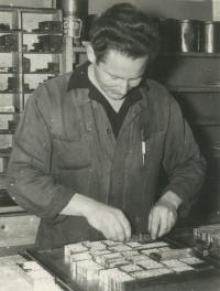 Rostislav in the printing works
