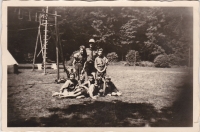 At the camp near Potštejn in 1949, Karel made a scout vow, in the picture in the bottom row, the second from the right.