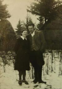 E.Šiková s prvním manželem, Vladimírem Svítkem