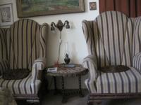 Beautiful chairs Ladislav Lasek inherited from his parents - they are found there by the Germans