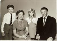 František Teplý with his family 