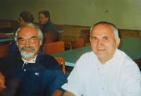 with brother Vladimír, 2001, Canada