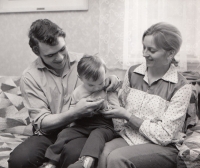 With his family circa1974