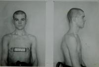 Photos of Václav Švéda after arrest by the Gestapo in 1942