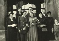 Wedding on 21. 6. 1952