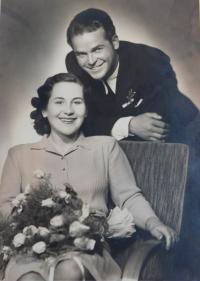 Wedding photo of Václav and Ludmila Švéda