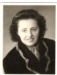 A historic photo of Jiřina Pešková, early 1950s