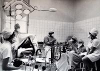 At the operating room (Hospital Under Petřín, Prague)