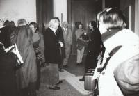 S Milanem Knížákem během symposia AVU, Praha 1995