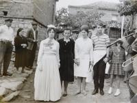 Svatba příbuzných v obci Velos v Řecku v sedmdesátých letech